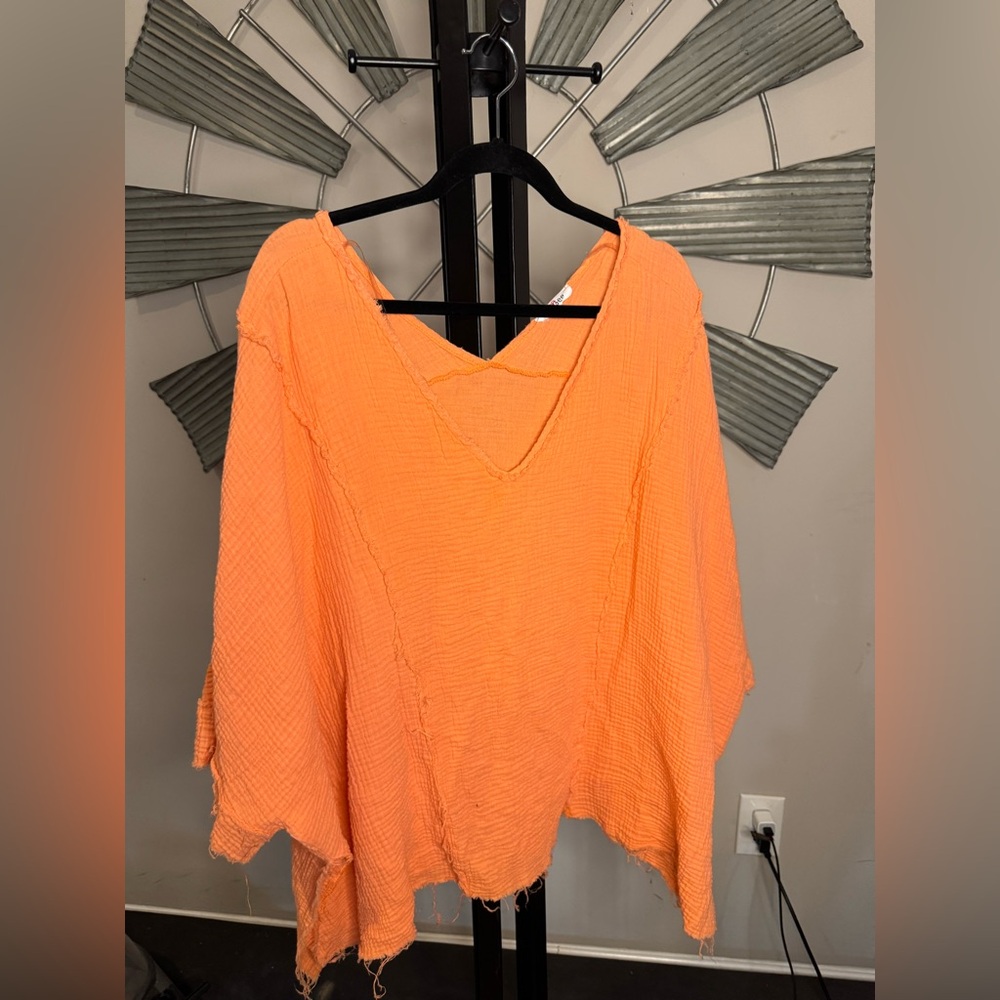 Boutique Resort wear short set in vibrant tangerine